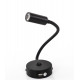 LED gooseneck lamp with USB and on/off switch