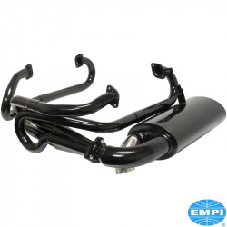 Exhaust system, Sideflow Merged, 1 1/2" tubing, black