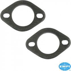 Exhaust port flange set, steel, inner diameter 1 5/8", 2 pieces