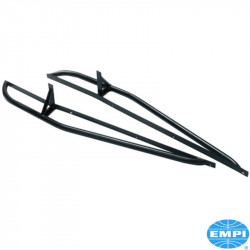 Low mount Baja bars, 1 1/4" tube, raw, pair