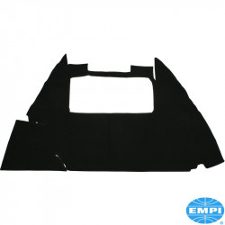 Trunk carpet, 1-piece, black