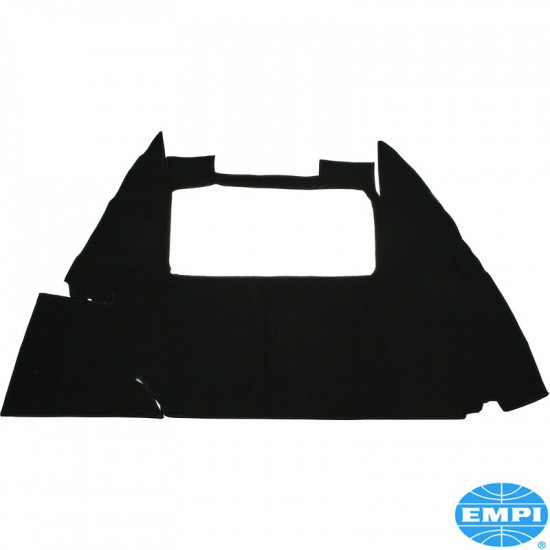 Trunk carpet, 1-piece, black