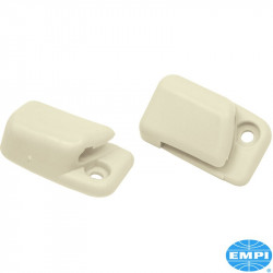 Sun visor clip set, ivory, 2 pieces