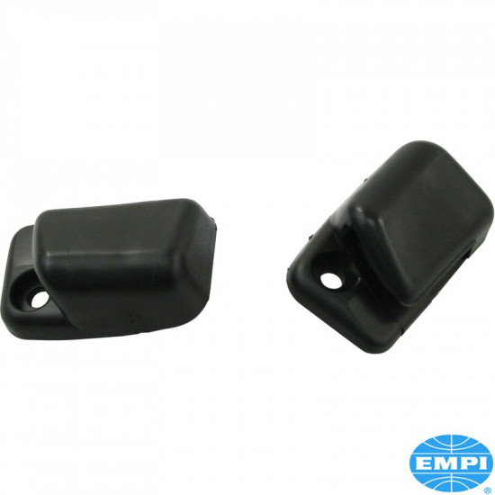 Sun visor clip set, black, 2 pieces