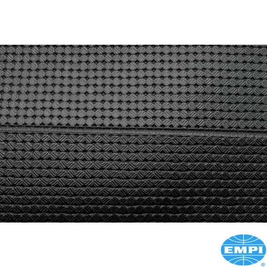 Seat cover set, vinyl, complete, slip-on style, black