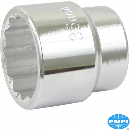 Gland/Axle nut socket, 36mm, 1/2" drive