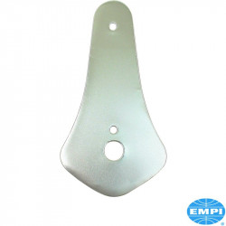 Plate for bonnet handle with rubber support, aluminium