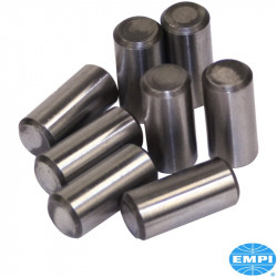 11/32" Competition dowel pin, set of 8. Fit deeper into the crankshaft to protect
against shearing under high twist loads