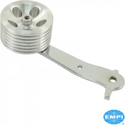 Roller pedal, Billet style, aluminium