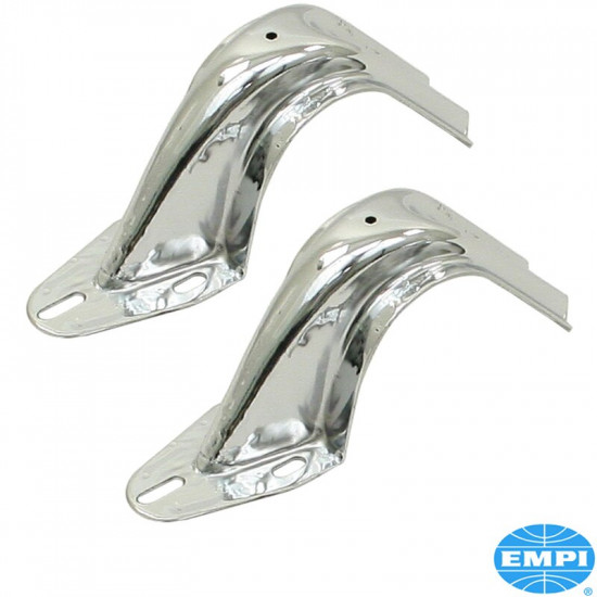 Chrome deck lid bracket set, 2 pcs.
