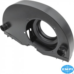 Super fan shroud with air ducts and "Doghouse",36 HP style, black