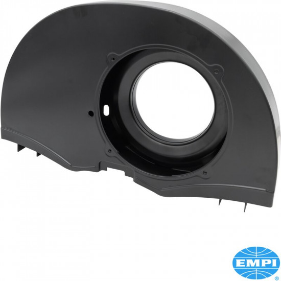 Super fan shroud without air ducts and "Doghouse", 36 HP style, black