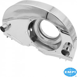 Super fan shroud with air ducts and "Doghouse", 36 HP style, chrome