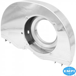 Super fan shroud without air ducts and "Doghouse", 36 HP style, chromed