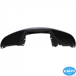 Engine tin, rear, with hole for air hose, without heat riser, black