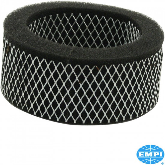 Air filter element, foam with mesh, 2" high