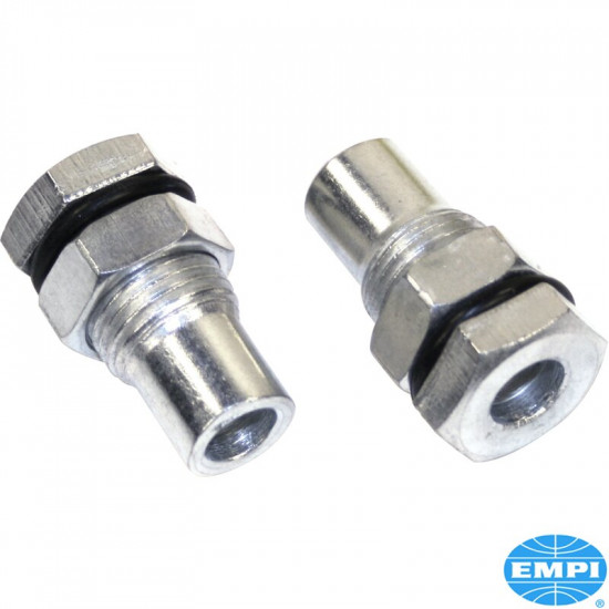 Valve cover vents, pair. Decrease crankcase pressure, eliminate blow-by and reduce oil loss with these easy to install valve cover vents.