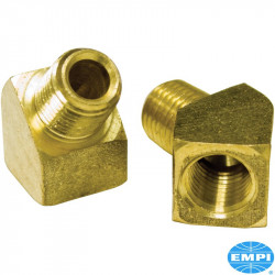 Fitting for oil system, 45º, 1/4" male x 1/4" female, pack of 2