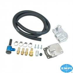 Remote oil filter mounting kit, Full Flow, bolt-on