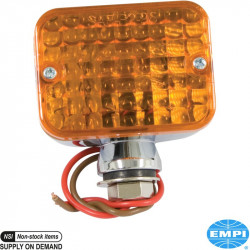 Mini light with amber lens, dual filament