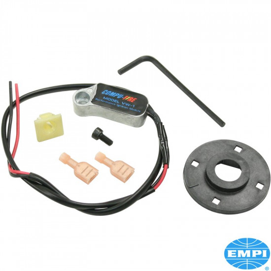 Electronic ignition kit, Compufire (replaces 009 distributor breaker points). Dust and water resistant