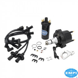 HEI Ignition kit. Includes distributor, ignition coil, spark plug wires, ignition coil mount and distributor clamp