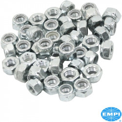 Transmission axle lock nut set with nylon insert