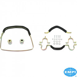 Transmission support kit, Deluxe, rubber padded, front and rear