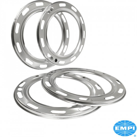 Beauty ring set for wheel, aluminium, early 47-65, 11 holes, 4 pieces