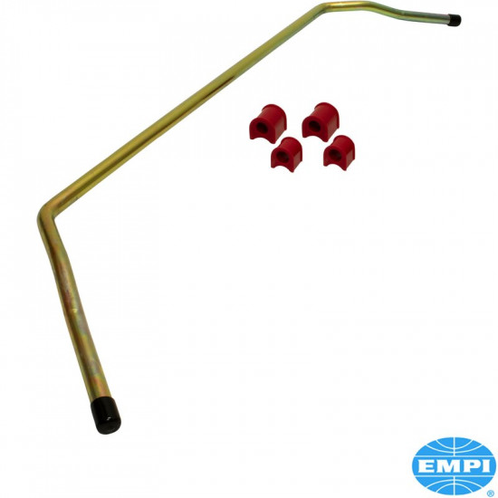 Stabilizer bar, front, for ball joint. Made from heavy 3/4" steel, zinc plated. Including urethane bushings