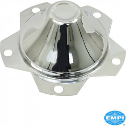 Wheel cap for 5 lug wheels, metal, chrome, 1 pcs.