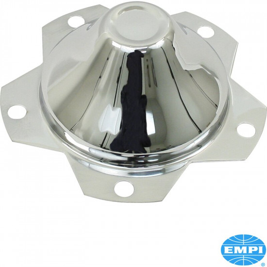 Wheel cap for 5 lug wheels, metal, chrome, 1 pcs.