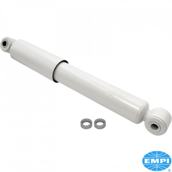 Shock absorber, front - for link pin, rear - for swing axle and I.R.S., oil charged. Supplied with two spacers to fit all the applications listed