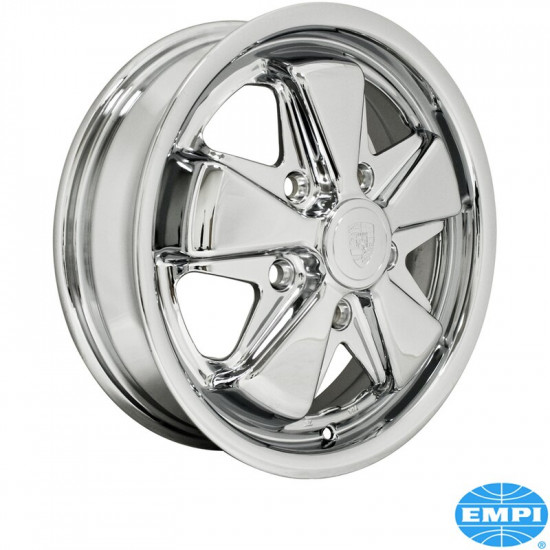 911 Alloy wheel, chrome, 4.5x15", 5x130, 4 1/2" back spacing