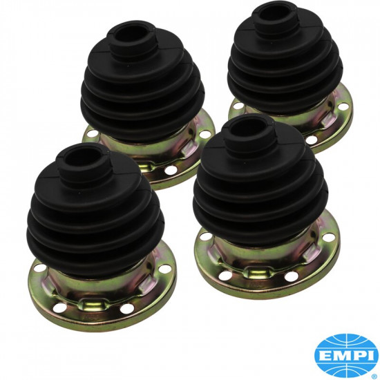 Axle boot set with flange for CS joint, rear, 4 pieces, for I.R.S.