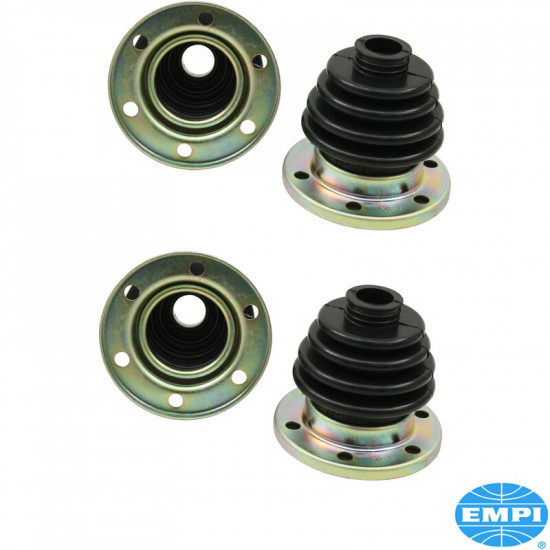 Axle boot kit with flange, rear. For I.R.S. 4 pcs.
