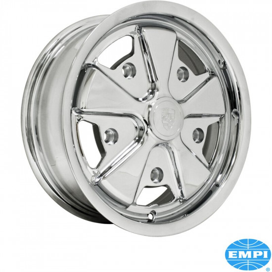911 alloy wheel, chromed, 5.5x15", 5x205, 4" back spacing