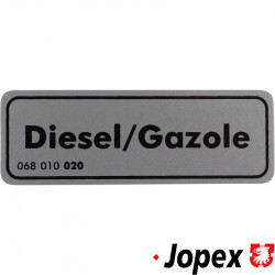 Sticker, "Diesel/Gazole"