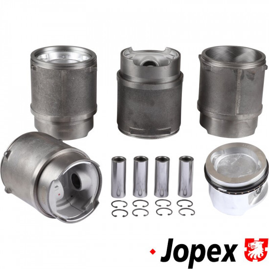 Piston and cylinder set, casted, bore 94.0 mm, stroke 69.0 mm, upper 107 mm, lower 100 mm, CLASSIC