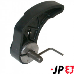 Tensioner for chain for oil pump