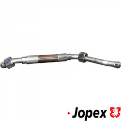 Oil return line with flex pipe