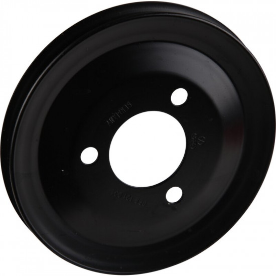 Pulley for water pump, black. For models without power steering