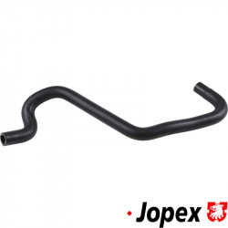 Radiator hose, feed, heat exchanger to heating valve