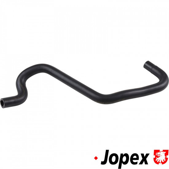 Radiator hose, feed, heat exchanger to heating valve