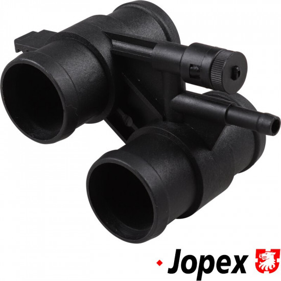 Coolant hose junction with bleeder valve