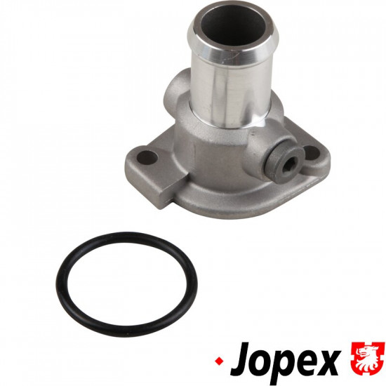 Water flange for cooling system including plug, alu