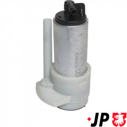 Fuel pump with plastic filter