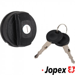 Fuel tank cap, lockable, plastic