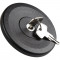 Fuel tank cap, lockable, with keys. Made of black plastic