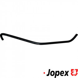 Breather line for fuel filler neck in metal